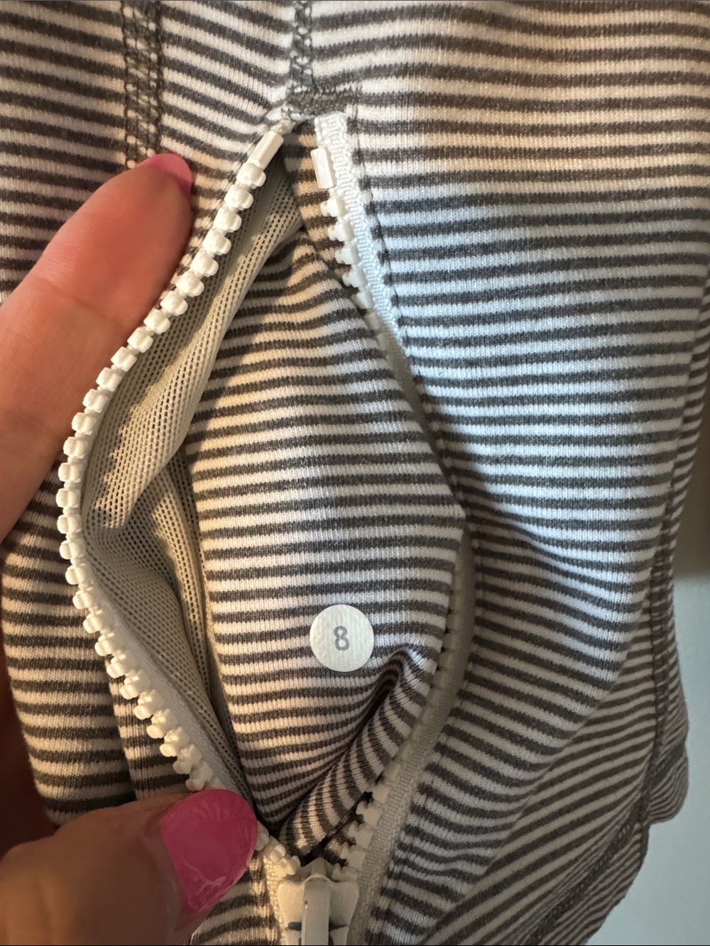 Lululemon Define Jacket Tonka Stripe Heathered Slate White - Picture 6 of 10